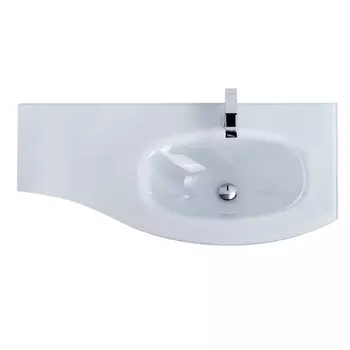 Стеклянная раковина Cezares 104 см 82408 Extra Bianco