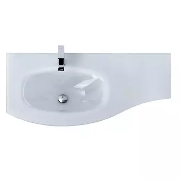 Стеклянная раковина Cezares 104 см 82409 Extra Bianco