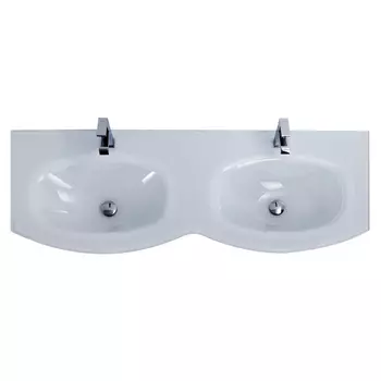 Стеклянная раковина Cezares 139 см 82412 Extra Bianco