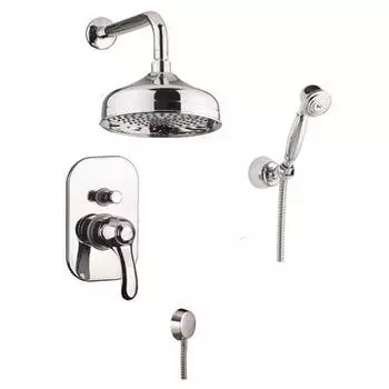 Душевой комплект Fiore Jafar 47CR5138 хром, со смесителем