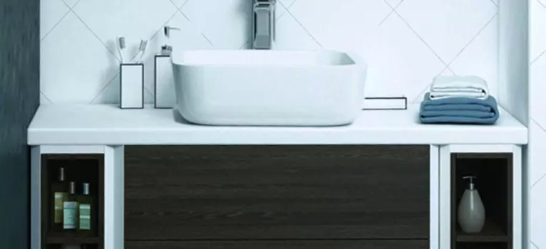 Столешница Aquaton Брук 100 (20+60+20) белая