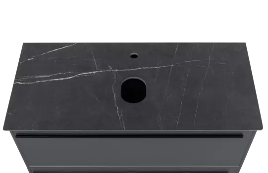 Столешница La Fenice Granite Black Olive Light Lappato FNC-03-VS03-80 80 см, черная