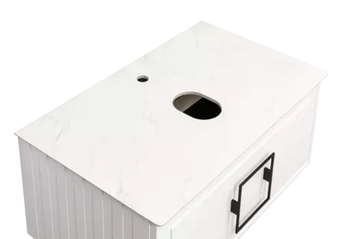 Столешница La Fenice Granite Gray Structural FNC-03-PL01-90 90 см, белая