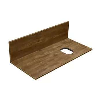 Столешница под раковину Aquaton Мишель 1A277103MIDR0 100 см, ВЛДСП дуб рустикальный универсальная