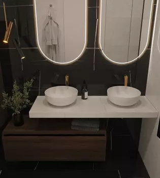 Столешница прямая Armadi Art Flat 140 см 869-140-CLCT белая