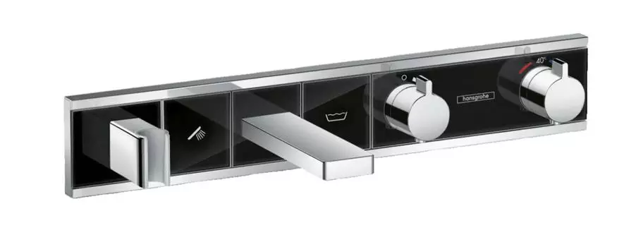 Термостат для ванны Hansgrohe RainSelect 15359600 черный, хром