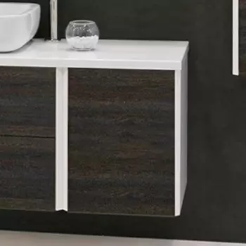 Тумба Aquaton Брук 40 дуб феррара, с дверцами