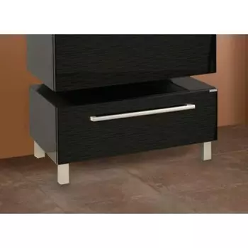 Тумба Aquaton Мадрид 80 черный глянец