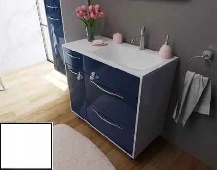 Тумба c раковиной Эстет Barcelona 90х86 L 3 ящика 1 дверь напольная