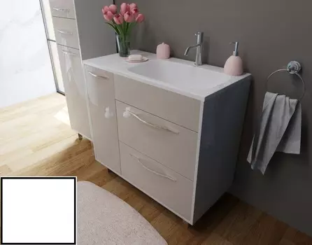 Тумба c раковиной Эстет Barcelona 90х86 L 2 ящика 1 дверь напольная