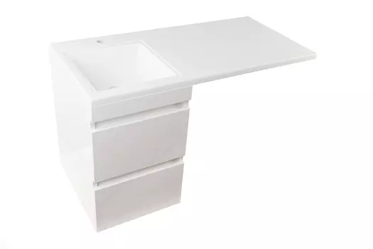 Тумба напольная Style Line Даллас 115 Люкс белая R СС-00000515