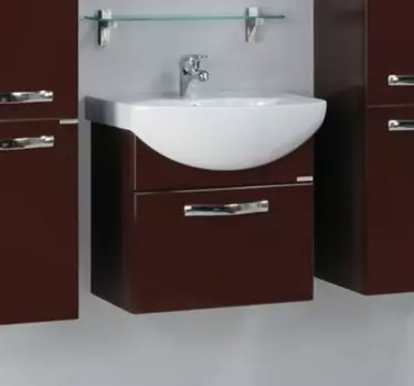 Тумба под раковину Aquaton Ария 50 темно-коричневая