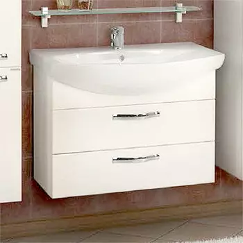 Тумба под раковину Aquaton Ария 80М белая