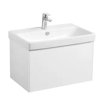 Тумба под раковину Aquaton Асти 70 см 1A263001AX2B0 белая глянцевая, белая матовая, подвесная