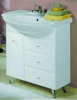 Тумба под раковину Акватон Эмили 80 М белая