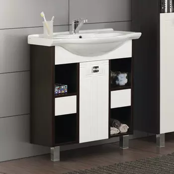 Тумба под раковину Aquaton Крит 65 МН венге