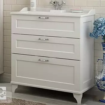 Тумба под раковину Акватон Леон 65 Н дуб белый