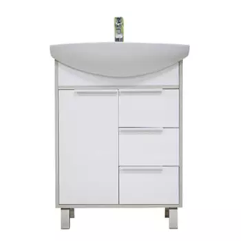 Тумба под раковину Aquaton Рико 65 белый/ясень фабрик 1A213301RIB90