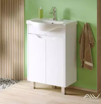 Тумба под раковину Alavann Crystal 65 см белая