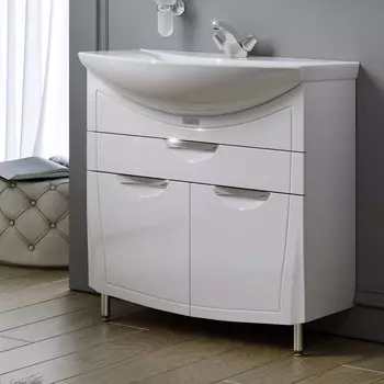 Тумба под раковину Alavann Monaco 80 см белая