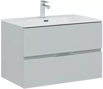 Тумба под раковину Aquanet Алвита New 80 см 277516 серая