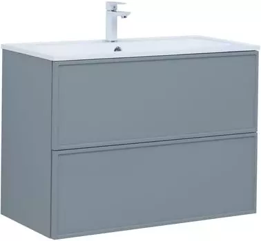 Тумба под раковину Aquanet Арт 88 см 313276 мисти грин