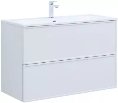 Тумба под раковину Aquanet Арт 97 см 313257 белая матовая