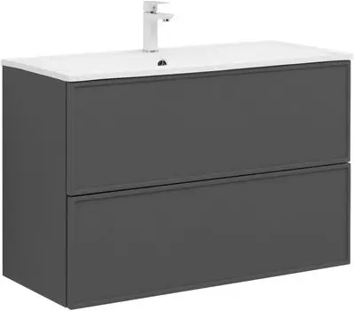 Тумба под раковину Aquanet Арт 97 см 329614 ясень графит
