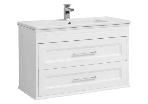 Тумба под раковину Aquanet Бостон М 100 см 209678 белая