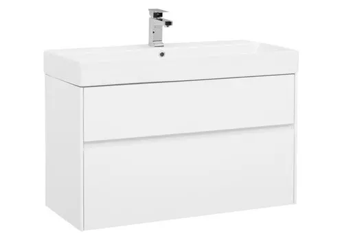Тумба под раковину Aquanet Бруклин 100 см 203961 белая