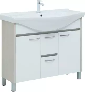 Тумба под раковину Aquanet Донна 98 см 274164 дуб, белый