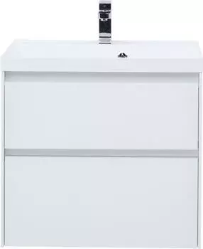 Тумба под раковину Aquanet Гласс 59 см 196961 белая