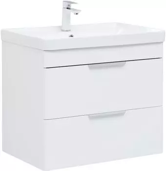 Тумба под раковину Aquanet Ирис New 69 см 310145 белая глянцевая