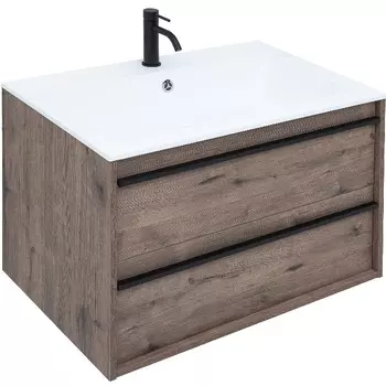 Тумба под раковину Aquanet Lino 80 см 253912 дуб веллингтон