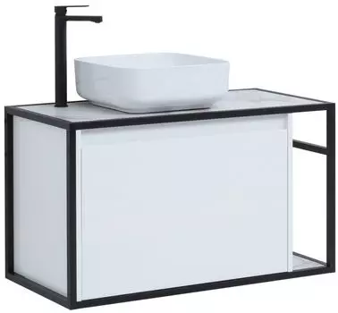 Тумба под раковину Aquanet Nova Lite Loft 90 см 261652 белая