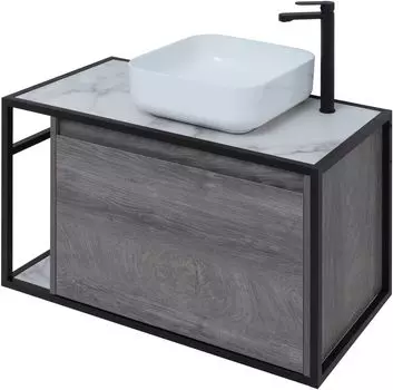 Тумба под раковину Aquanet Nova Lite Loft 90 см 261655 дуб рошелье