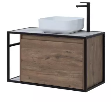 Тумба под раковину Aquanet Nova Lite Loft 90 см 261659 дуб рустикальный
