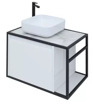 Тумба под раковину Aquanet Nova Lite Loft 75 см 261650 белая