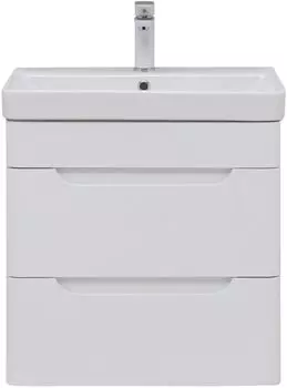 Тумба под раковину Aquanet София 59 см 288905 белая глянцевая