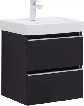 Тумба под раковину Aquanet Вега 49 см 329594 черная