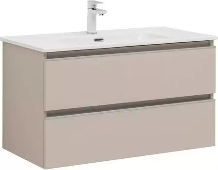 Тумба под раковину Aquanet Вега 89 см 329586 бежевый