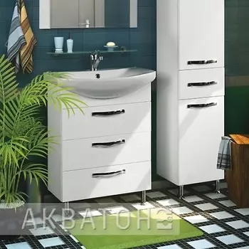 Тумба под раковину Aquaton Ария 80Н белая