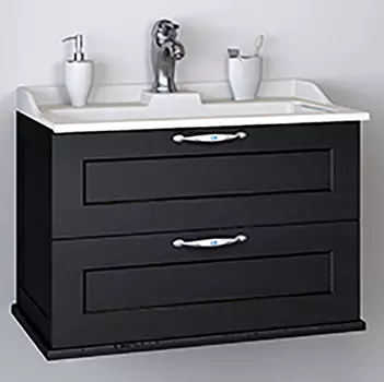 Тумба под раковину Aquaton Леон 65 ясень черный