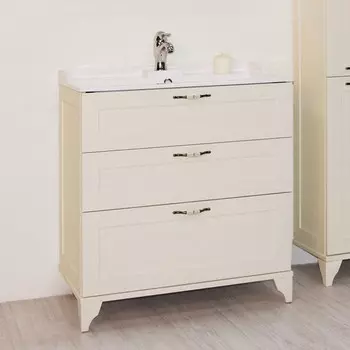 Тумба под раковину Aquaton Леон 80 Н дуб бежевый