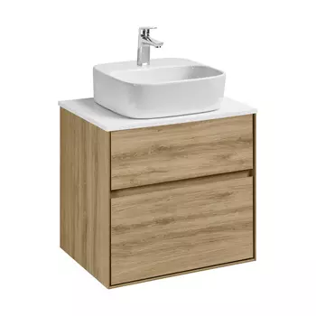 Тумба под раковину Aquaton Либерти 59 см 1A279401LYC70 подвесная, дуб эльвезия