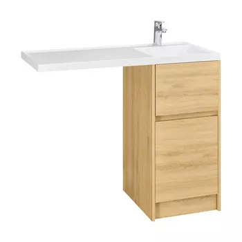 Тумба под раковину Aquaton Лондри 42 см 1A267001LH0C0 без фасада, коричневая