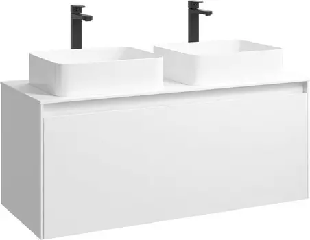 Тумба под раковину Aqwella Mobi 120 белый глянец