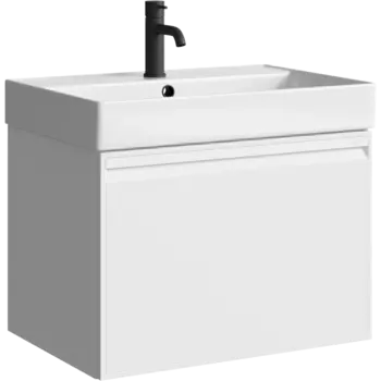 Тумба под раковину Aqwella Pure 64 см PUR0165WM подвесная, белая