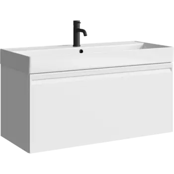 Тумба под раковину Aqwella Pure 99 см PUR0110WM подвесная, белая