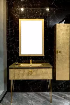 Тумба под раковину Armadi Art Lucido 80 см 770-080-Foil золото